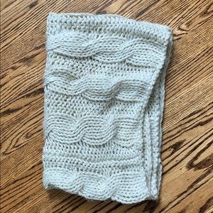 Cream knit infinity scarf from Aerie